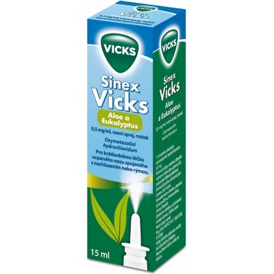 Sinex vicks aloe a eukalyptus 0,5 mg/ml 15 ml