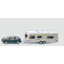 Siku Super 2542 SUV Porsche Cayenne s obytným prívesom 1:55