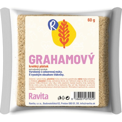 Ravita Grahamový krehký plátok 60 g