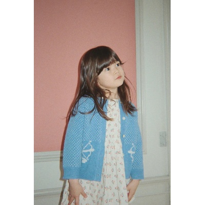 Konges Sløjd Детска памучна рокля Konges Sløjd CIANNA LS BOW DRESS GOTS (KS104262.9BYA)