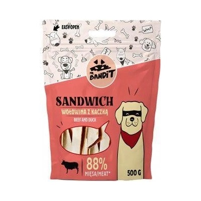VetExpert Mr.Bandit poch.SANDWICH hovězí a kachní 500 g