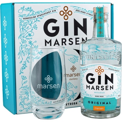 Marsen Gin 42% 0,7 l (darčekové balenie s 1 pohárom)