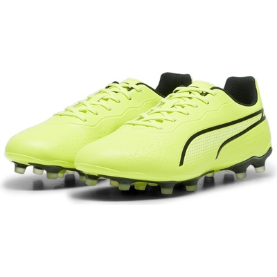 PUMA Футболни бутонки Puma King Match Firm Ground Football Boots - Lime/Black