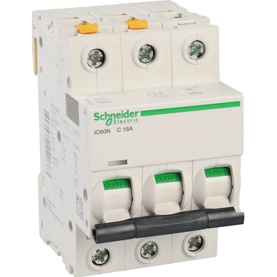 Schneider Electric 3P C 16A iC60N 6kA A9F04316