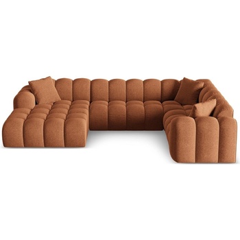 Cosmopolitan Design Теракотен шенилов ъглов диван (десен ъгъл/U форма) Treno - Cosmopolitan Design (COS_UR_214_F1_TRENO3)