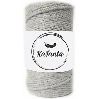 Macrame priadza KaFanta 2mm/60m - šedá