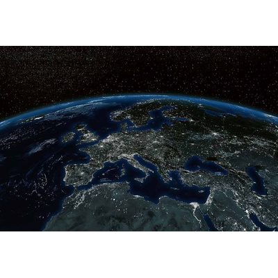 DIMEX ART Флизелинов фототапет европа от космоса 375 x 250 см