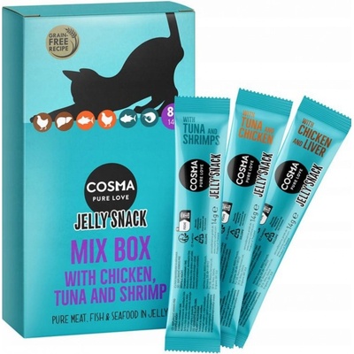 Cosma Jelly Snack Kuracie mäso Tuniak Krevety 8 x 14 g