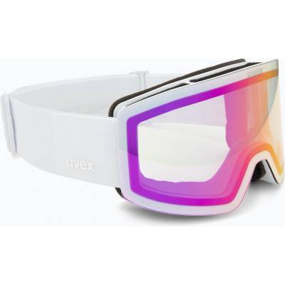 uvex Скиорска маска UVEX Provoqe V white matt/vario pink mirror
