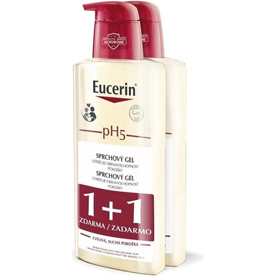 Eucerin pH5 sprchový gél citlivá suchá pokožka 2x400 ml