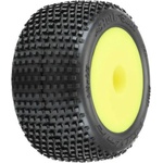 Pro-Line колело 1: 18, гуми Hole Shot, диск H8 жълт (2) (Losi Mini-T)