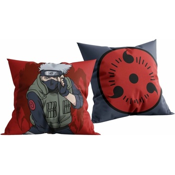 Halantex Obojstranný vankúš Naruto Shippuden Kakashi & Mangekyō Sharingan 40x40