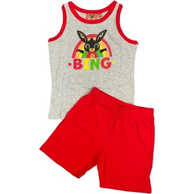 Sun City Letní pyžamo ZAJÍČEK BING červené duha