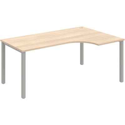 OFFICE PRO s.r.o. HOBIS kancelársky stôl tvarový, ergo ľavý - UE 1800 60 L, agát