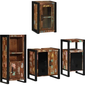 vidaXL Комплект мебели за баня 4 бр. Многоцветен 55 x 35 x 60 см (3305683)