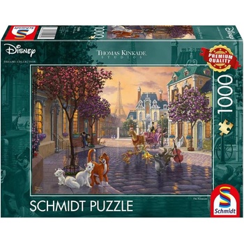 Schmidt Spiele Puzzle Schmidt Thomas Kinkade Disney The Aristocats 1000pc (sch6903)