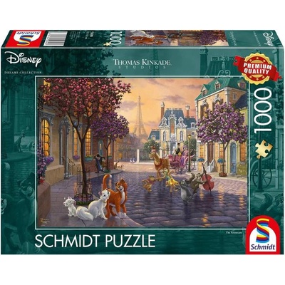 Schmidt Spiele Puzzle Schmidt Thomas Kinkade Disney The Aristocats 1000pc (sch6903)