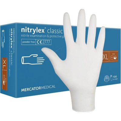 Mercator Nitrylex Classic XL 100 ks Biela
