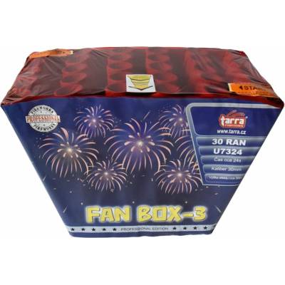 Ohňostroj Baterie výmetnic FAN BOX 3 30 ran 4 1 TARRA U7324