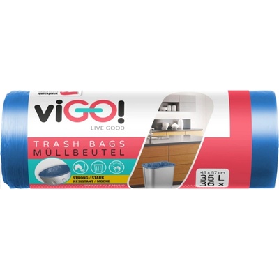 Vigo pytle 35 l 48x57 cm HDPE modré 36ks 9µm
