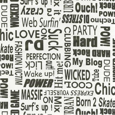 GEKKOFIX 11932 samolepící tapety Samolepící fólie text 90 cm x 15 m