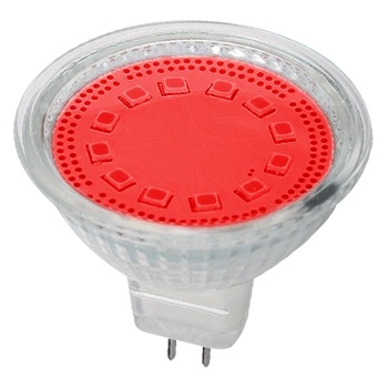 Led ЛАМПА mr16 smd2835 3w g5, 3 12v 3000k ЧЕРВЕНА (99led602)