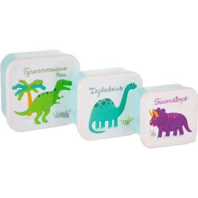 Sass & Belle boxy na svačinu set 3 ks Dinosaurus