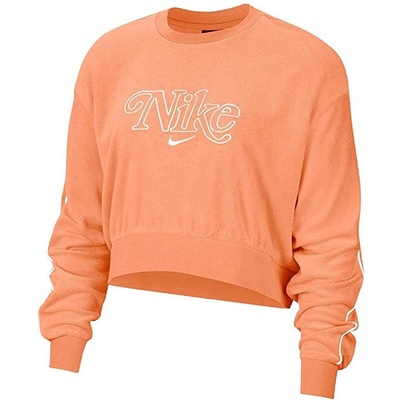 Nike dámská mikina Wms retro Crew Terry oranžová
