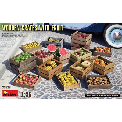 MiniArt Wooden Crates with Fruit 1:35