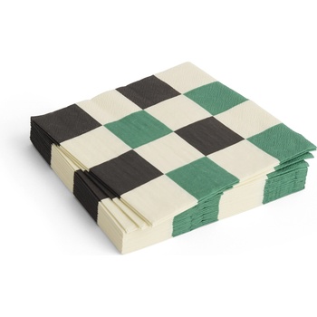 Hay Pattern Хартиени салфетки, зелен шахматен модел, 33 x 33 см, 20 бр (AE732-E139-AP96)