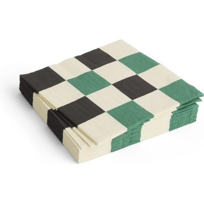 Hay Pattern Хартиени салфетки, зелен шахматен модел, 33 x 33 см, 20 бр (AE732-E139-AP96)