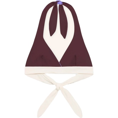 MYMARINI Дамско бикини горнище MYMARINI Women's Neckholder Top Bikini top - Chocolate / Lilac (150-5672-0413)