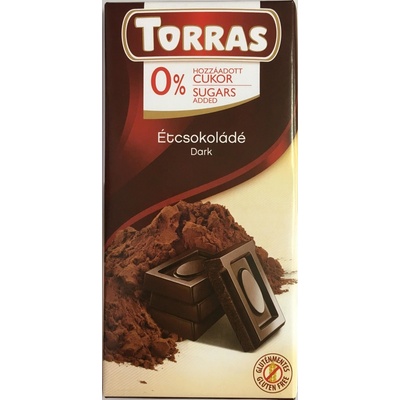 Torras Bezlepková hořká bez přidaného cukru 75 g