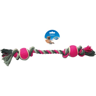 Duvo + činka s tenisáky růžová 50 cm