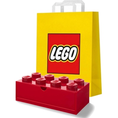 LEGO® Stolní box se zásuvkou 8 červená 40211730 – Zbozi.Blesk.cz