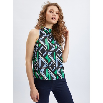 orsay Черно-зелена дамска блуза с десен ORSAY Orsay | Zelen | ЖЕНИ | XS