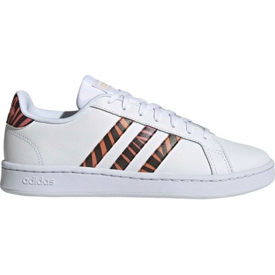 adidas dámska obuv na voľný čas GRAND COURT biela čierna lososová