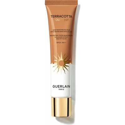 GUERLAIN Terracotta Joli Teint Protecting Tinted Moisturizer rozjasňujúci make-up pre prirodzený vzhľad SPF20 40 Amber 30 ml