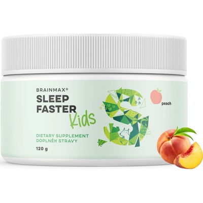 BrainMax KIDS Sleep Faster Broskyňa 120 g
