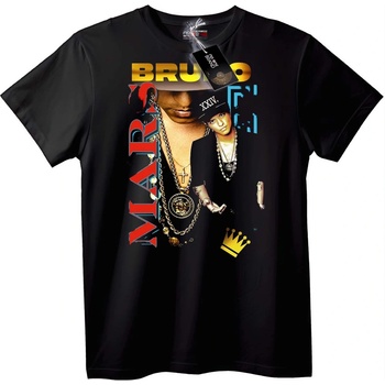 NOONEBRAND Тениска с Корона на Bruno Mars - 2XL, White