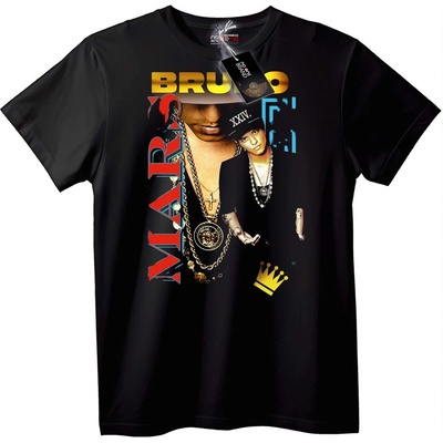 NOONEBRAND Тениска с Корона на Bruno Mars - 2XL, White