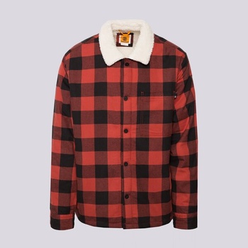 Timberland Яке Buffalo Plaid Sherpa Lined мъжки Дрехи Зимни якета TB0A6FWNDW81 Червен L (TB0A6FWNDW81)