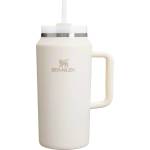 STANLEY 1913 Quencher H2.0 FlowState drinking bottle with straw 1.9L - Thermo mug Cools for 15 hours - 60 hours Ice cold - Dishwasher safe - Thermos bottle BPA free - Drinking cup - Cream - 100000112460 (10-1