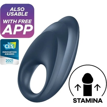 Satisfyer Презаредим вибриращ пенис пръстен Satisfyer Powerful One с App