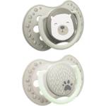 LOVI Силиконова залъгалка Lovi - Buddy bear, 6-18 месеца, 2 броя (22/865) - ozone