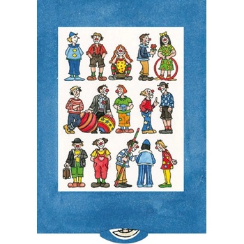 Living Card Поздравителна картичка Living Card - Клоуни (SM133)