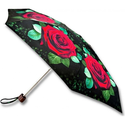Fulton Tiny 2 Huge rose dámský skládací deštník černý