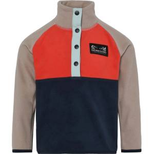 Didriksons Детски поларен пуловер Didriksons Kid's Monte Half Buttoned 5 Fleece jumper - Paprika - размер 80 (704-5794-0511)