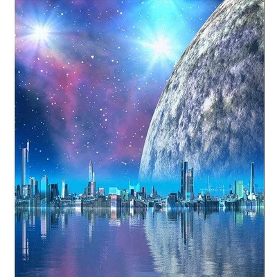 Dimex MS-3-0186 vliesová fototapeta na zeď Futuristické mesto rozmery 225 x 250 cm