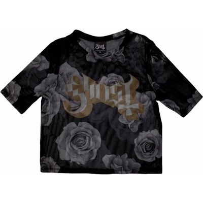 Ghost Logo & Roses Ladies Black